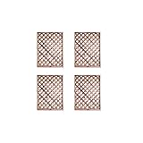 【4枚セット】 サイプレス 木製 ラティスフェンス 900×1200mm (約32kg)