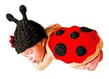 Rajjio ベビー コスチューム そらまめ 着ぐるみ 記念撮影 寝相アート 子犬 新生児 (てんとう虫)