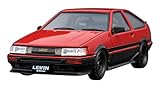 イグニッション モデル 1/43 トヨタ カローラ レビン (AE86) 3ドア GT アペックス レッド/ブラック 完成品