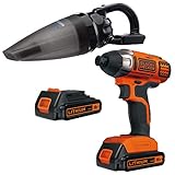 ブラックアンドデッカー(Black + Decker) 18Vコードレス インパクトドライバー ハンディクリーナー 充電池2個付き 【特別キット】 BPCI18H