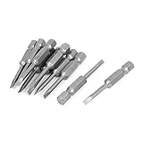 uxcell マイナスドライバービット スロット付きヘッド 手工具 修復ツール 全長50mm