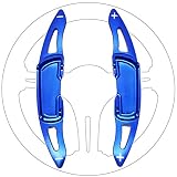 Boyous マツダ 専用 高品質アルミ合金 パドルシフトカバー 2点セット 適合多数 ロードスターND デミオ アクセラ アテンザ CX-3 CX-5 CX-8 （青）