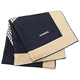 [シャネル]ストール レディース CHANEL A77376 X11847 1C604 ネイビー ベージュ [並行輸入品]