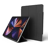 【elago】 iPad Air 13インチ iPad Pro 12.9 対応 ケース 手帳型 ペンホルダー 角度調整 スタンド 付 薄型 カバー [ iPad Air 13 iPad Pro 12.9 アイパッド プロ アイパッド エアー 対応 ] SMART FOLIO CASE WITH CLASP ブラック