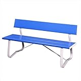 ミヅシマ工業　ベンチEM　1.5背付　SW-EM 241-0230　【ガーデンベンチ・公共向け】