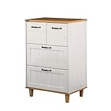 チェスト 3段 引き出し4杯 ホワイト 木製 白 ナチュラル フレンチ カントリー ガーリー 木製チェスト