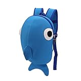 ファッション新しい子供のバックパック女の子の漫画の鯨のモチラスクールバッグキッド