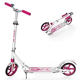 RideVOLO キックボード キックスクーター 折りたたみ式 8インチタイヤ 3段階高さ調整 安定 フットブレーキ アルミニウム製 ベル付