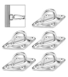 リッセイ パッドアイ ステンレス アイプレート 金具 m5 m8 強力 コンクリート 壁 フック タープ シェード 戸棚 取り付け用 固定金具 5個 10個