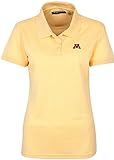 NCAA Minnesota Golden Gophersレディースソリッドピケ半袖ポロシャツ、XL、シトラス