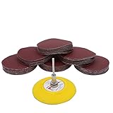 60枚入 75mm サンディングディスク 金属 木工 研磨用＃80・＃120・＃180・＃240・＃320・＃600(各グリット 10枚) 混合グリット 研磨紙
