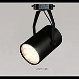 LEDトラックスポットライト3 W7 w12 W18 W20 WトラックライトAフルのセット洋服ストア背景壁マウント吸引Top Hall Lights ZH M 12W ブラック WINZSC