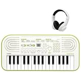【選べるカラー＆セットオプション】【同色ヘッドホン&バッグセット】カシオ 電子キーボード SA51 SA50 Casiotone 32ミニ鍵盤 ブラック＆ホワイト ホワイト＆グリーン 子ども 初心者 入門 練習 SA-51 SA-50 (ヘッドホンセット, SA50 ホワイト＆グリーン)