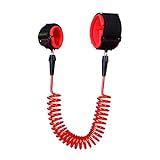 B Blesiya 子ども　迷子防止縄　迷子防止リュック　迷子対策　お出かけ用品　事故防止　伸び縮可能　 - レッド, 2.5メートル