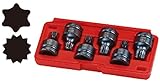 JTC 19mmインパクト用スター&スプラインソケットセット 19mm トルクス&トリプルスクエア 三重四角 6pcs セット JTCJ606T