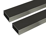 安田 アルミ角パイプ 2m 2.0x20x40mm ステンカラー 2本組