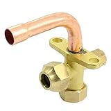 uxcell　レバーハンドルボール弁　　レッド　ブラス