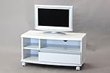 【サンニード】木製鏡面テレビ台 ハルク72 ホワイト 白 幅72 高さ38 キャスター付 Y-S1