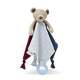 Mr Ted Baby Comforter & Teething Rattle Soft Toy Security Blanket by New