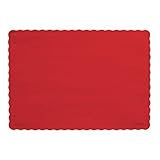 Creative Converting 50 Count Touch of Color Paper Placemats, Classic Red [並行輸入品]