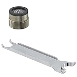 Danze da613095nbn親指トムオス蛇口エアレーターキットwith laminar flowパターン、1.5 GPM、つや消しニッケル