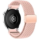 時計バンド22mm に対応Huawei Watch GT6 Pro/GT6/GT5/GT4/GT3 46mm、クイックリリース、スマートウォッチベルト22mm 対応Amazfit Watch Bip 6/5/GTR 4/Garmin Venu4 45mm、磁気バックル付き、ナイロン交換用時計ベルト22ミリ