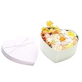 Sund ソープフラワー 枯れない ローズ　ハートボックス　ギフト プレゼント せっけん　結婚記念日 誕生日 退職 ボックス付 選べる5色 オレンジ