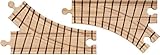 【米国正規商品・並行輸入】ネームトレイン 木製おもちゃ Wooden Train Track - Switch Pair 分岐線 セット
