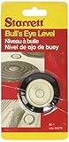 Starrett BE-1 Acrylic Circular Bullseye Level with Flange, 1.180 Diameter, Black by Starrett