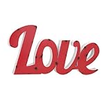 IMAX 65359 Love Metal Wall Decor, Red [並行輸入品]