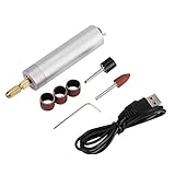 ミニ電動ドリル USB電気ドリル 研磨ドリル 彫刻ドリル USB充電式 美しい外観 耐久性 小型 便利(02)