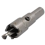 uxcell ホールソー　切削ツール　メタル　炭化物　グレー　16mm　10mm　4.5mm　46g　1個入り