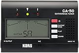 KORG(コルグ) ギター/ベース用チューナー GA-50 個人練習に最適 アウトプット有り 多弦ギター 多弦ベース フラットチューニング ロングスケールにも対応 135時間連続稼働 軽量 コンパクト
