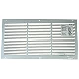 American Metal 372W24X12R 24-Inch by 12-Inch White Return Air Grille 1/2-Inch Bar [並行輸入品]