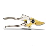Aeon hum 剪定ばさみ 園芸用はさみ SK5高強度炭素鋼 ゴールド