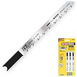 IVY Classic 28543 4-Inch 6 TPI U-Shank Jig Saw Blade, Wood Fast Straight Cutting, High-Carbon Steel,