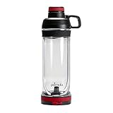 Water Bottle w/Dual Function, 160z - Store Your Essentials in Built-in Waterproof Compartment, Black