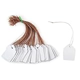 uxcell 植物用タグ ガーデン プラスチック 長方形 種子用 植物ハング ラベル ホワイト 5 x 3.5cm 100枚入り