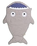 (トヨベイ)Toyobuy 子供用 シュラフ ベビー おくるみ サメの形 寝袋 ブランケット 赤ちゃん対応 ネグリジェ ボディスーツ マーメイド ブランケット 着る毛布 グレー