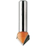 CMT 815.064.11 Solid Carbide V-Grooving Bit, 1/4-Inch Diameter, 1/4-Inch Shank by CMT