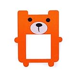 5 PCSかわいい漫画は装飾、オレンジベア用ステッカーウォールステッカー・壁用シールスイッチフェルト
