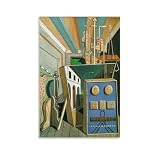 ジョルジョ·デ·キリコ2ポスター ホーム装飾 パネル 壁アート 現代壁掛け 絵画 版画 芸術作品 インテリア08x12inch(20x30cm)