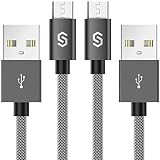 マイクロusb ケーブル Syncwire【2本セット】micro usb ケーブル 【2.4A急速充電/10000回以上の曲折テスト/強化ナイロン素材】Android充電器対応 usbケーブル- 1m