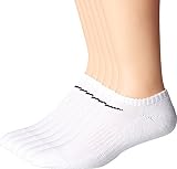 (Large (8-12), White/Black) - NIKE Performance Cushion No-Show Socks with Bag (6 Pairs)