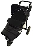 Footmuff / Cosy Toes Compatible with Out n About Nipper Single 360 Pushchair Black Jack by For-your-