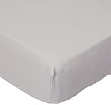 SheetWorld PC-FS22 PC-FS22 Fitted Portable / Mini Crib Sheet - Flannel - Silver Grey - Made In USA b