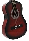 [ダイレクトリーチープ]Directly Cheap 38 Inch Student Beginner Coffee Acoustic Guitar with Carrying Case & Acce