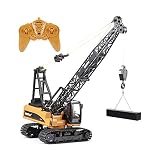 1:14 RC車のおもちゃ15ch 2.4GHz RC合金クレーンエンジニアリングトラックRTR可格子ブームフックメカニカルサウンドRC玩具