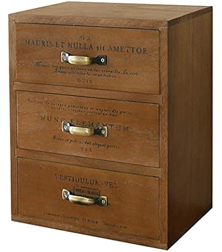 Amazon｜BREA-1428DB 日本製 木製 3段ミニチェストNo.8 小物入れ