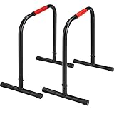 TecTake Dips Station フィットネスバー | 腕立て伏せ、レッグリフト、ソースなど体重に合わせて